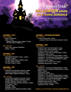 Broadstar Halloween Lineup 2020