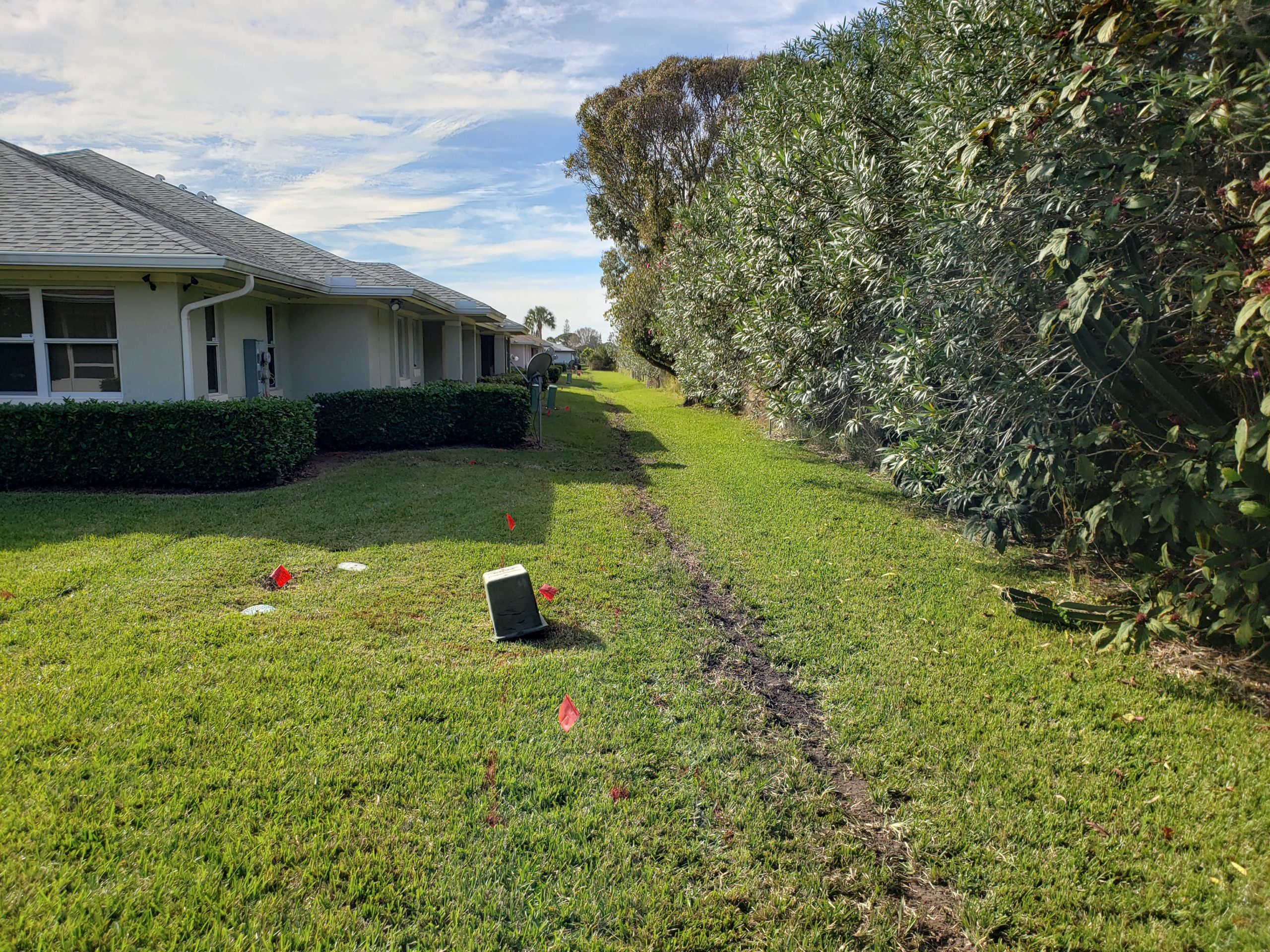 Trench digging for BroadStar Fiber to Home Network.