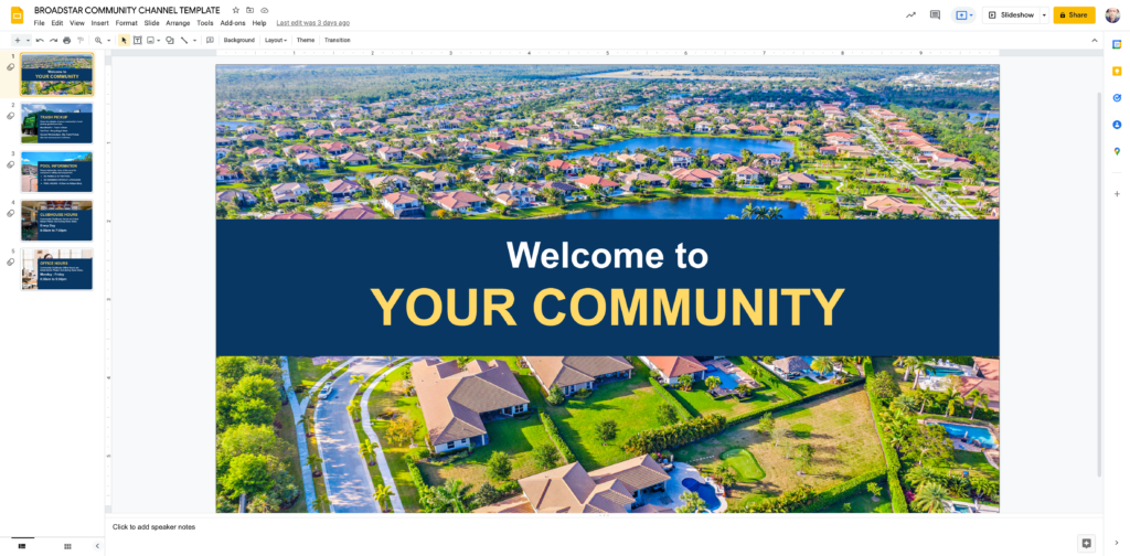 BroadStar Google Slides Community Channel