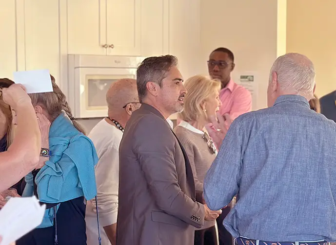 meeting with residents